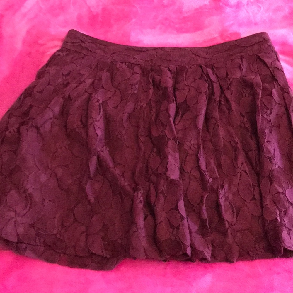 Pretty flower crimson flow skirt